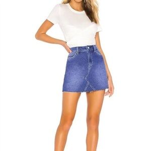 Paige Aideen Raw Hem Skirt / 25